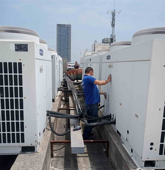 西乡中央空调制热和不制冷系统维修方法